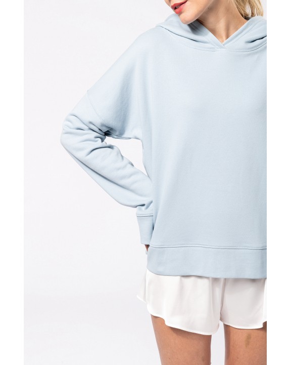 KARIBAN Bio-Damen-Sweatshirt Lounge mit Kapuze Sweatshirt personalisierbar