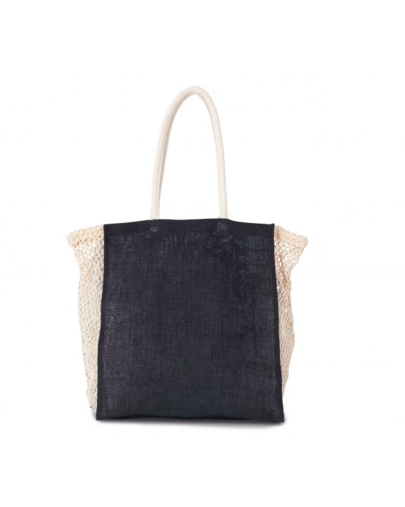 Tasche KIMOOD Shoppingtasche mit Seitenfalte aus Mesh personalisierbar