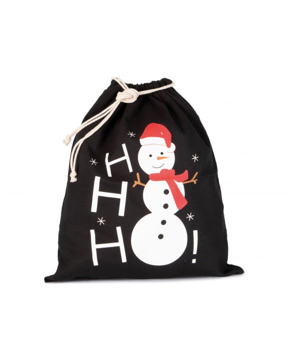Sac & bagagerie personnalisable KIMOOD Sac coton à cordon motif bonhomme de neige