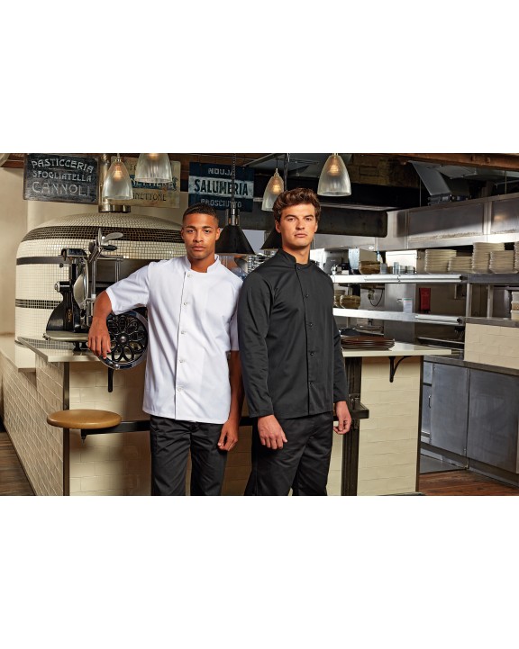 Veste personnalisable PREMIER Veste chef cuisinier manches courtes "Essential"