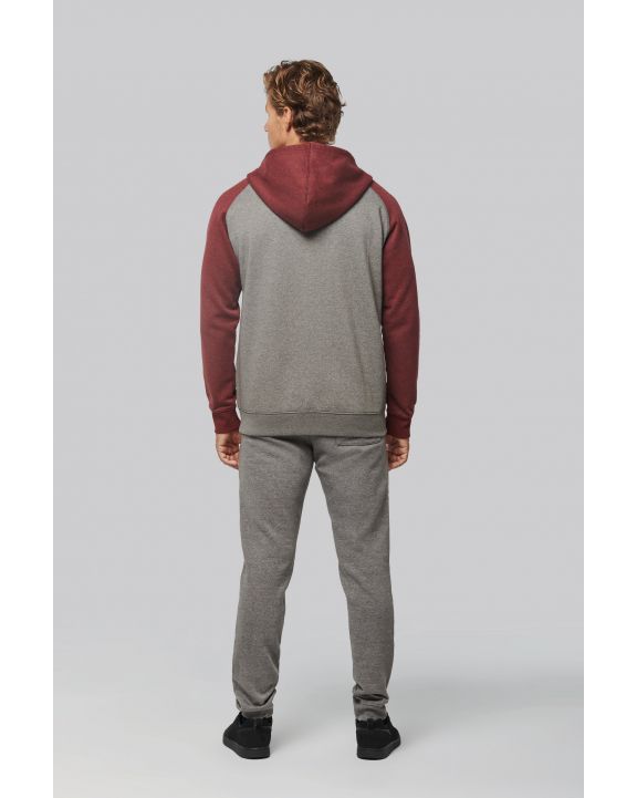 Sweat-shirt personnalisable PROACT Veste molleton zippée capuche bicolore unisexe