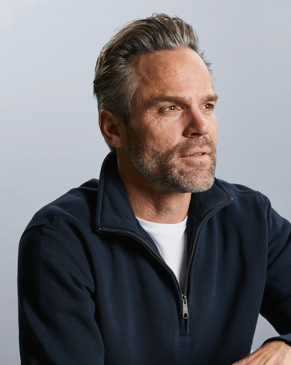 Sweat-shirt personnalisable RUSSELL Sweat Col Zippé Authentic