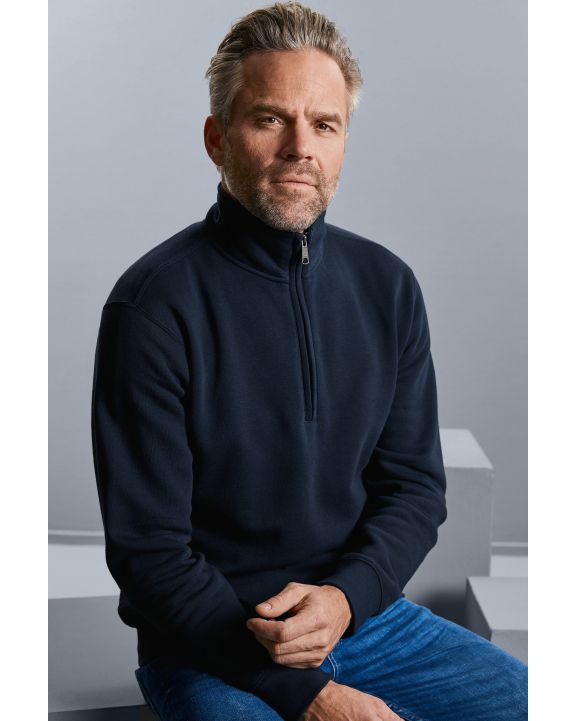 Sweatshirt RUSSELL Sweatshirt mit Reißverschlusskragen Authentic personalisierbar