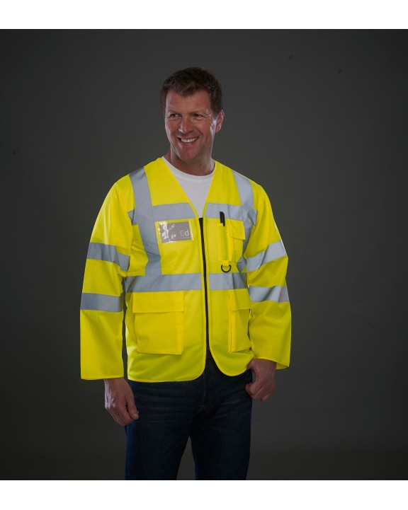 Fluohesje YOKO Hi -Vis jacket voor bedrukking &amp; borduring