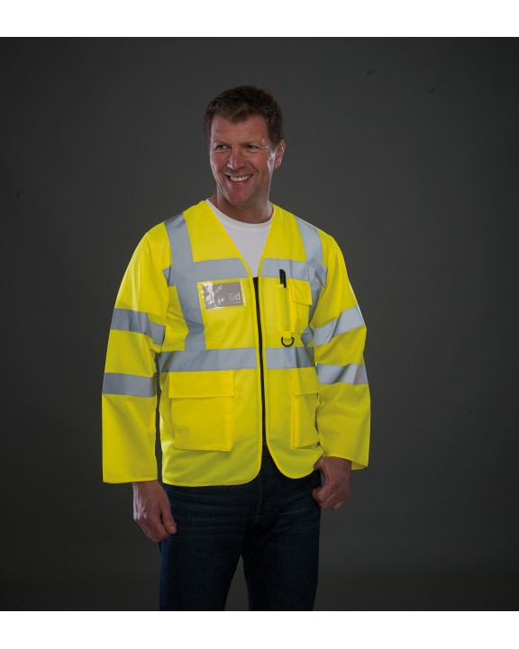 Fluohesje YOKO Hi -Vis jacket voor bedrukking &amp; borduring