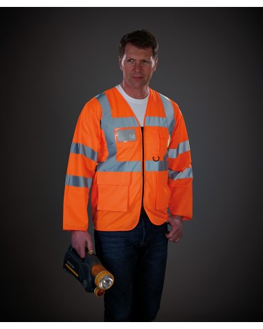 Fluohesje YOKO Hi -Vis jacket voor bedrukking &amp; borduring