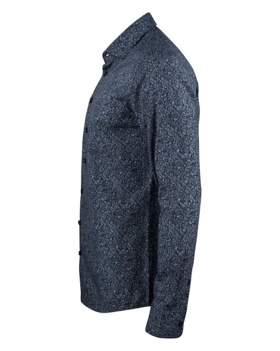 Hemd J. HARVEST & FROST HEMD INDIGO BOW 37 REGULAR FIT voor bedrukking &amp; borduring