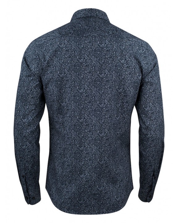 Hemd J. HARVEST & FROST HEMD INDIGO BOW 37 REGULAR FIT voor bedrukking &amp; borduring
