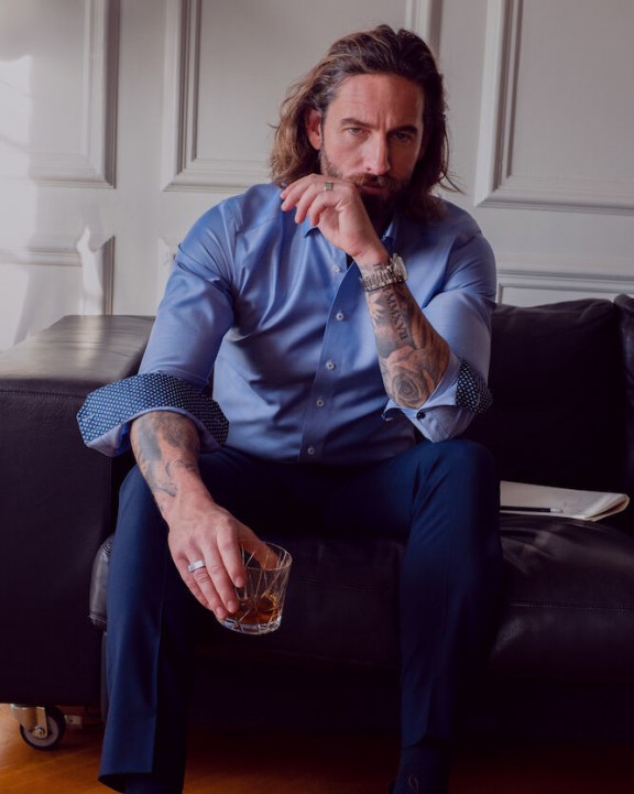 Hemd J. HARVEST & FROST HEMD RED BOW 122 SLIM FIT voor bedrukking &amp; borduring