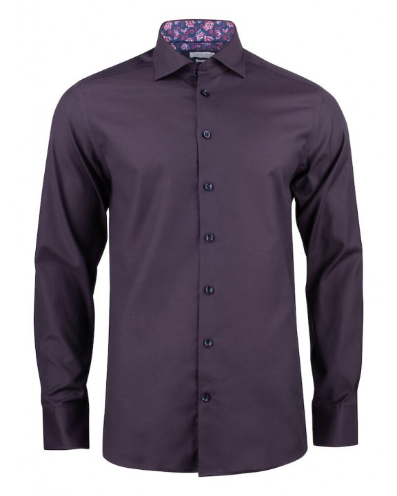 Hemd J. HARVEST & FROST HEMD PURPLE BOW 142 SLIM FIT voor bedrukking &amp; borduring