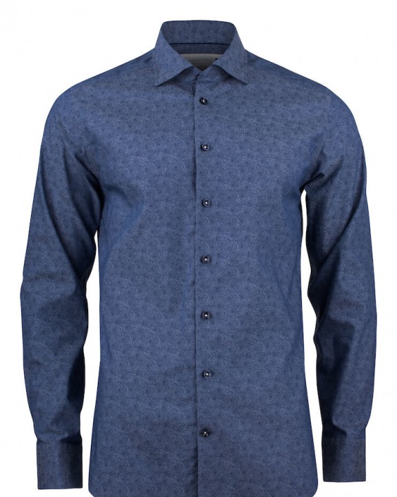 Hemd J. HARVEST & FROST HEMD PURPLE BOW 143 REGULAR FIT voor bedrukking &amp; borduring