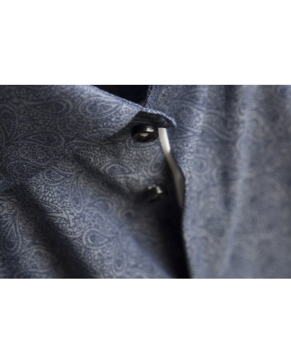 Hemd J. HARVEST & FROST HEMD PURPLE BOW 143 REGULAR FIT voor bedrukking &amp; borduring