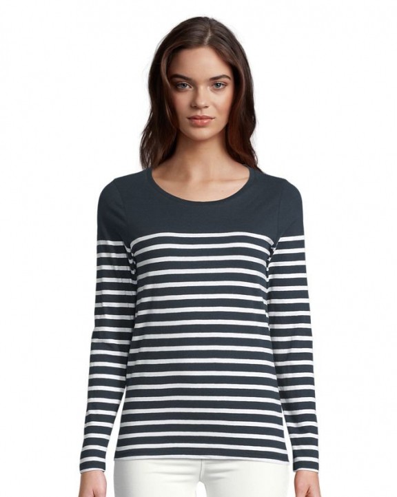 T-shirt SOL'S Matelot Lsl Women voor bedrukking &amp; borduring