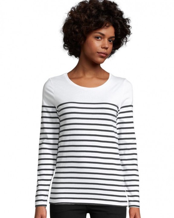 T-shirt SOL'S Matelot Lsl Women voor bedrukking &amp; borduring