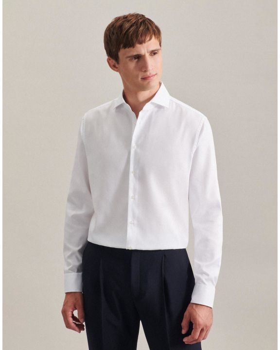 Hemd SEIDENSTICKER Men`s Shirt Slim Fit Twill Longsleeve voor bedrukking & borduring