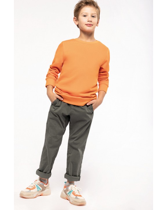 Sweater KARIBAN Ecologische kindersweater met ronde hals voor bedrukking &amp; borduring