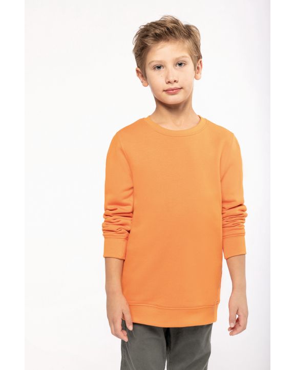 Sweat-shirt personnalisable KARIBAN Sweat-shirt écoresponsable col rond enfant