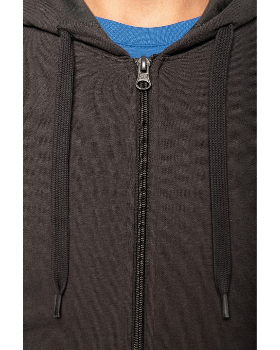 Sweater KARIBAN Ecologische herensweater met capuchon en ritssluiting voor bedrukking &amp; borduring