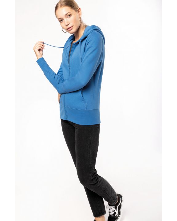 Sweatshirt KARIBAN Umweltfreundliches Kapuzensweatshirt mit Reißverschluss Damen personalisierbar