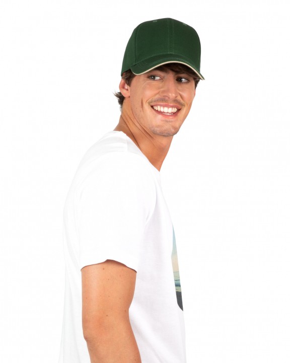 Casquette personnalisable K-UP Casquette avec sandwich contrasté - 6 panneaux