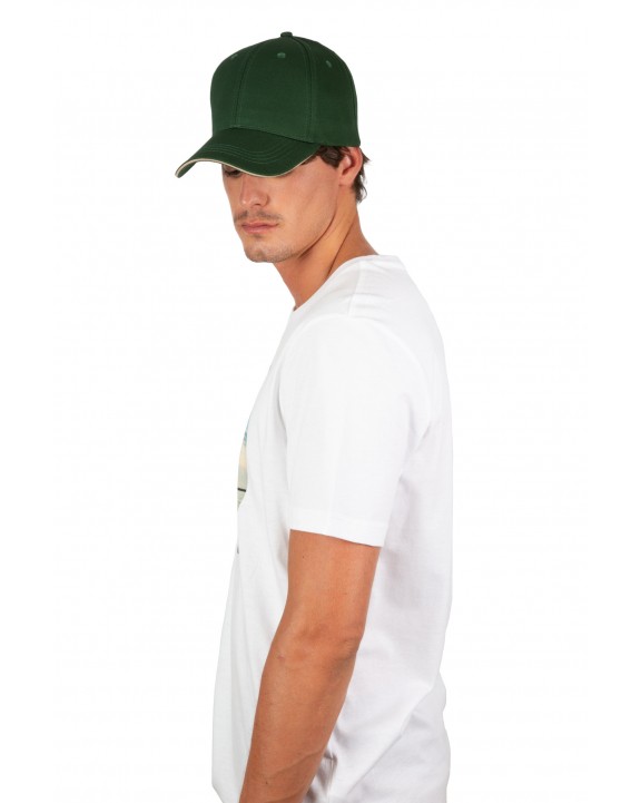 K-UP 6-Panel-Kappe mit Kontrast-Sandwichschirm Kappe personalisierbar