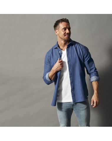 COTTOVER Denim Comfort Man Hemd personalisierbar