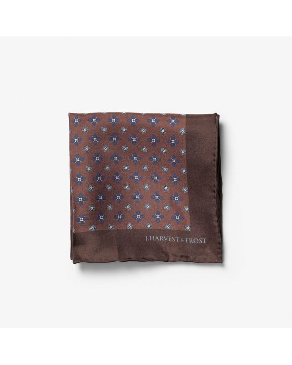 Bandana, foulard & cravate personnalisable J. HARVEST & FROST POCHETTE EN SOIE MOTIF FLORAL