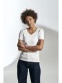 T-shirt COTTOVER STRETCH V-NECK LADY - GOTS GECERTIFICEERD voor bedrukking &amp; borduring