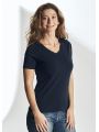 T-shirt personnalisable COTTOVER STRETCH COL V FEMME - CERTIFIÉ GOTS