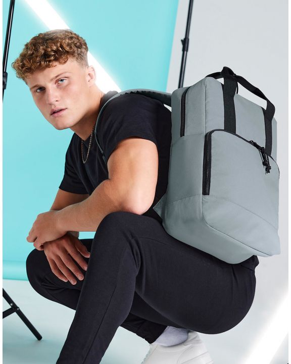 Tas & zak BAG BASE Recycled Twin Handle Cooler Backpack voor bedrukking & borduring
