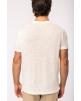 T-shirt NATIVE SPIRIT Linnen heren-t-shirt ronde hals kraag voor bedrukking & borduring