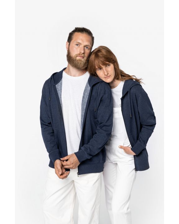 Sweatshirt NATIVE SPIRIT Umweltfreundliches recyceltes Unisex-Kapuzensweatshirt mit Reißverschluss personalisierbar