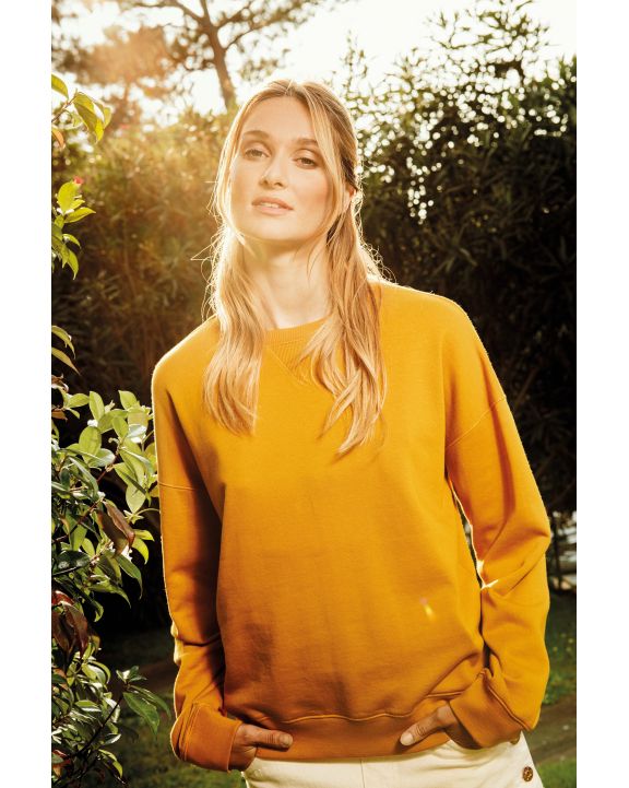 Sweatshirt NATIVE SPIRIT Umweltfreundliches Sweatshirt mit hängenden Schultern Damen personalisierbar
