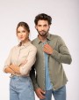 Chemise personnalisable NATIVE SPIRIT Chemise écoresponsable délavée homme