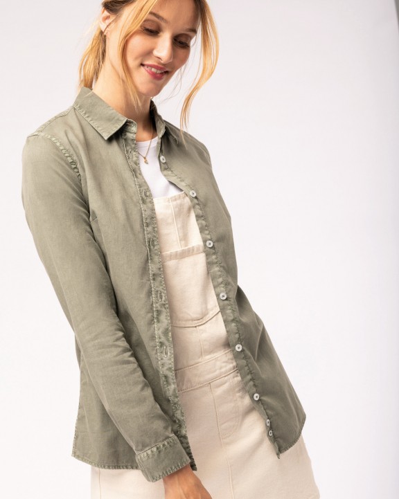 Chemise personnalisable NATIVE SPIRIT Chemise écoresponsable délavée femme