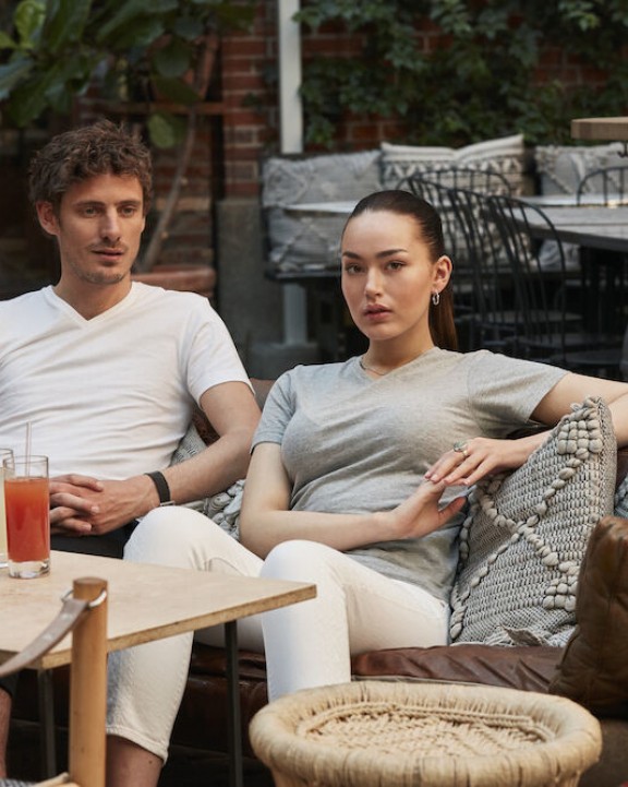 T-shirt CLIQUE Basic-T V-neck voor bedrukking &amp; borduring