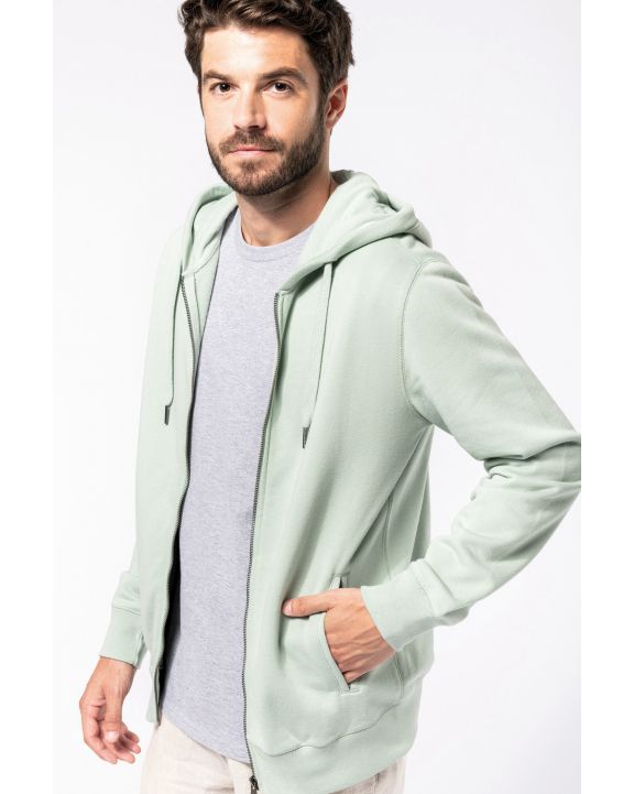 Sweatshirt KARIBAN Umweltfreundliches Unisex-Kapuzensweatshirt mit Reißverschluss personalisierbar