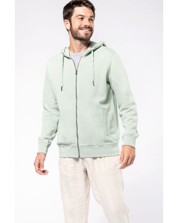 Sweatshirt KARIBAN Umweltfreundliches Unisex-Kapuzensweatshirt mit Reißverschluss personalisierbar