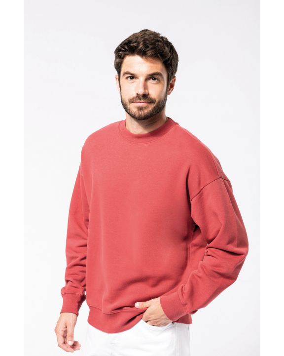 Sweatshirt KARIBAN Umweltfreundliches Oversize-Unisex-Sweatshirt mit Rundhalsausschnitt personalisierbar