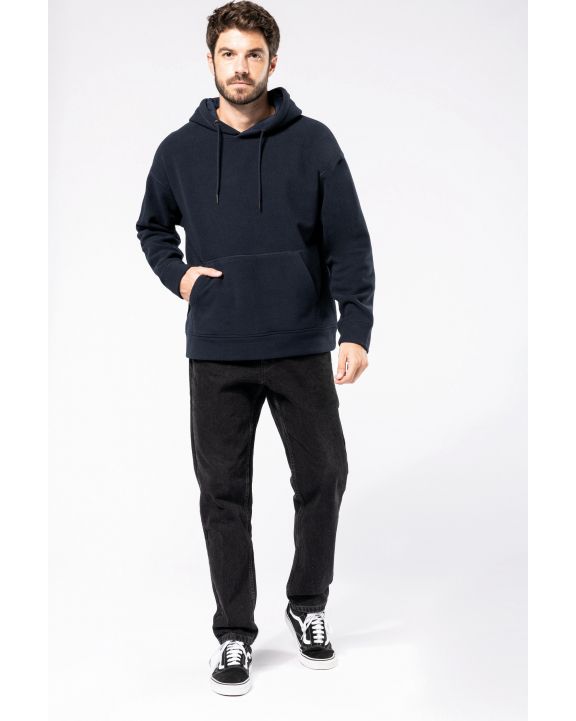 Sweatshirt KARIBAN Oversize-Unisex-Kapuzensweatshirt aus recyceltem Fleece personalisierbar