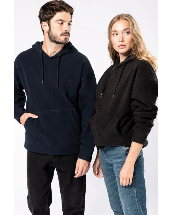 Sweatshirt KARIBAN Oversize-Unisex-Kapuzensweatshirt aus recyceltem Fleece personalisierbar