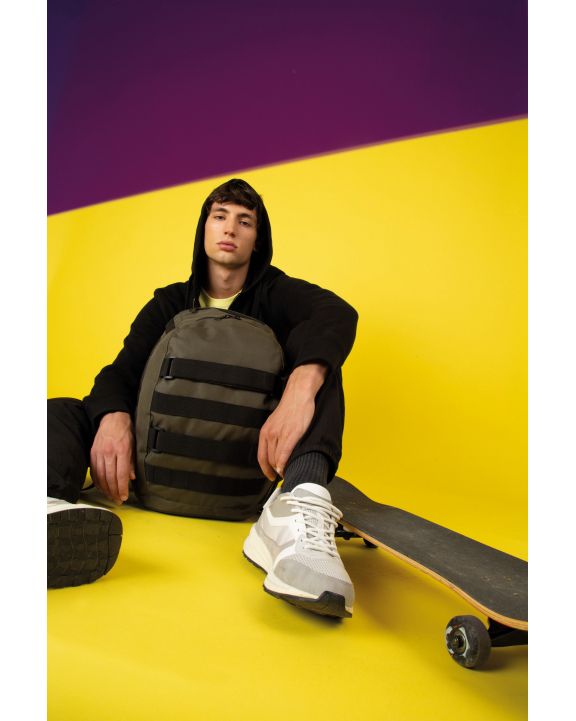Tas & zak KIMOOD Trendy rugzak met skateboardvak voor bedrukking & borduring