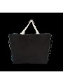 KIMOOD Sac shopping XXL noir/naturel personnalisable