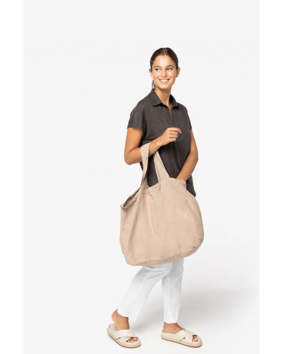 Tasche NATIVE SPIRIT Shoppingtasche aus Leinen personalisierbar