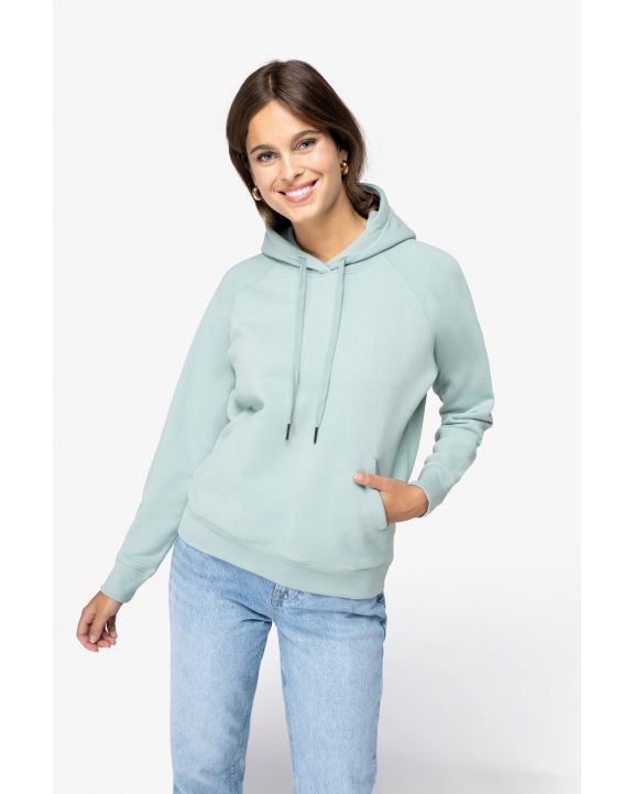 Sweatshirt NATIVE SPIRIT Umweltfreundliches Damen-Kapuzensweatshirt Raglan personalisierbar
