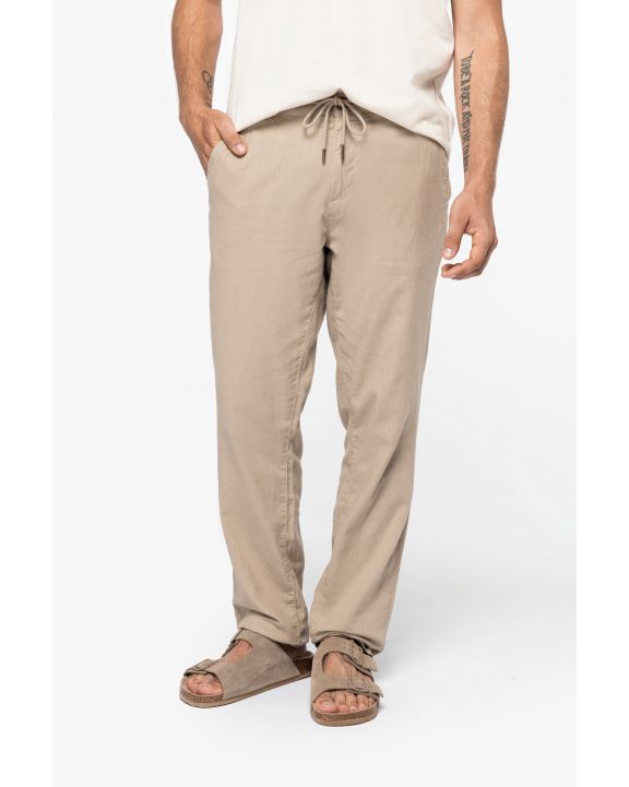 Pantalon personnalisable NATIVE SPIRIT Pantalon écoresponsable en lin et coton bio homme