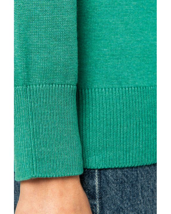 Pullover NATIVE SPIRIT Umweltfreundlicher Damenpullover mit V-Ausschnitt aus Lyocell personalisierbar