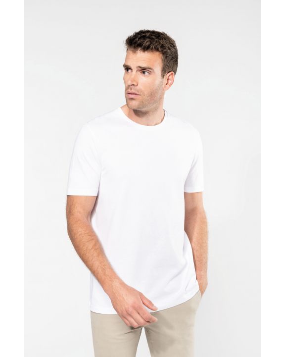 T-Shirt KARIBAN Supima® Herren-T-Shirt mit Rundhals ausschnitt und kurzen Ärmeln personalisierbar