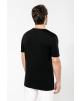 T-Shirt KARIBAN Supima® Herren-T-Shirt mit V-Ausschnitt und kurzen Ärmeln personalisierbar