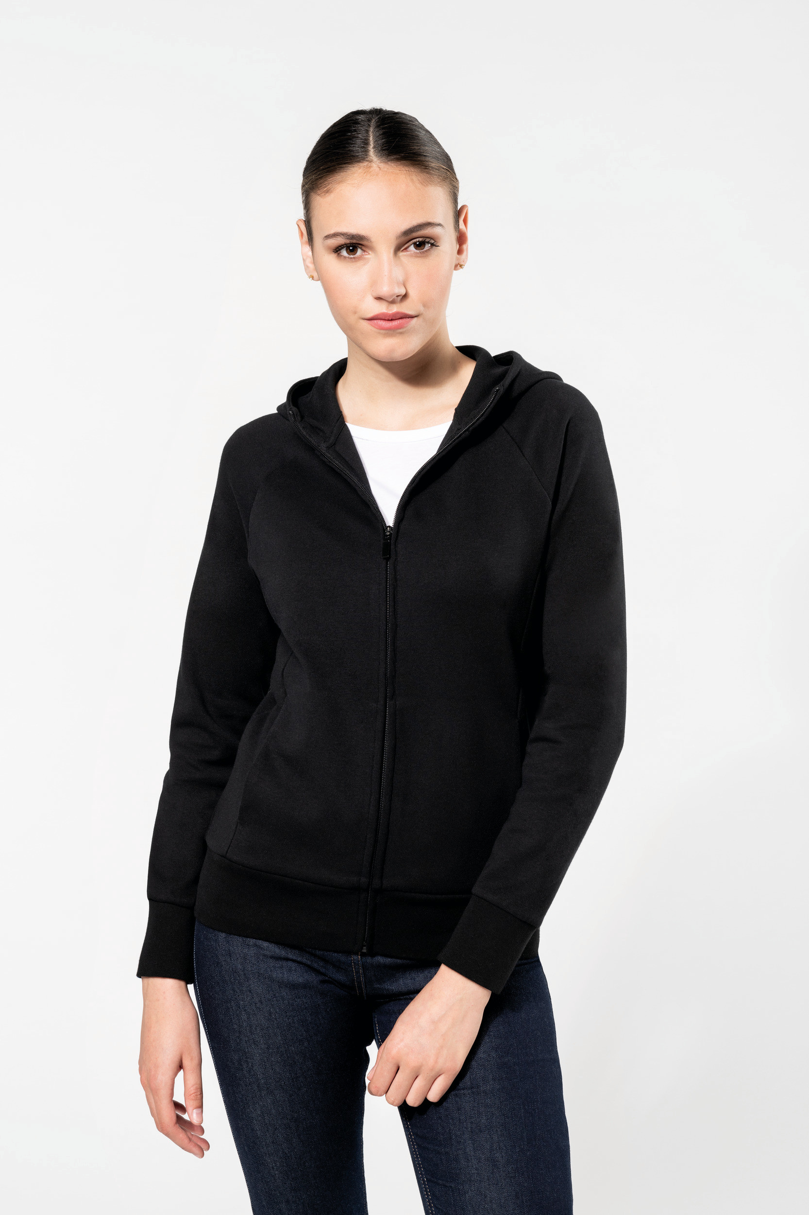 Veste zippée capuche online femme